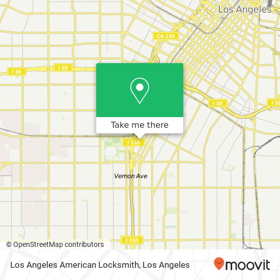 Los Angeles American Locksmith map