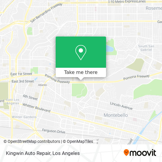 Kingwin Auto Repair map