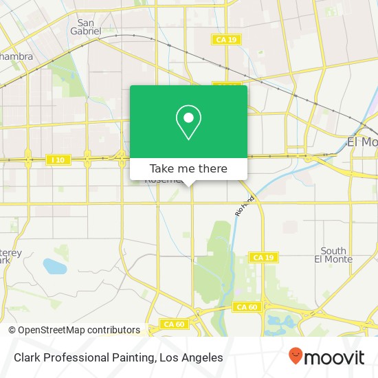 Clark Professional Painting map