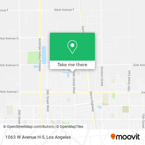 1063 W Avenue H-5 map