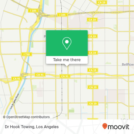 Dr Hook Towing map