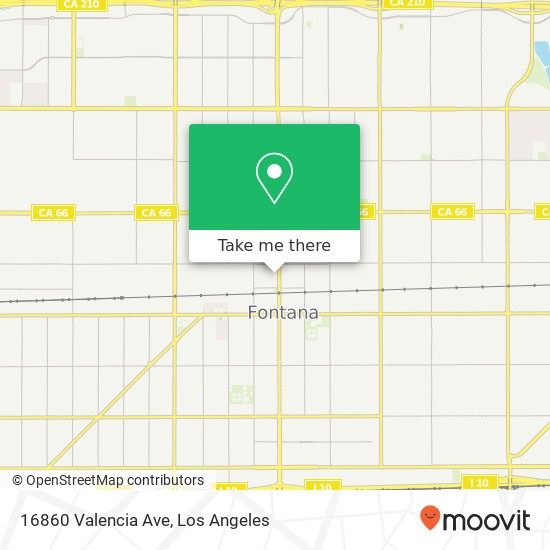 16860 Valencia Ave map