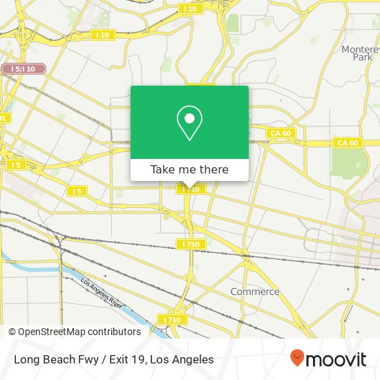 Mapa de Long Beach Fwy / Exit 19