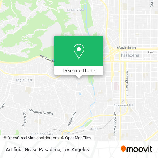 Artificial Grass Pasadena map