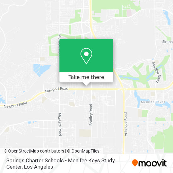 Springs Charter Schools - Menifee Keys Study Center map