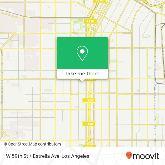 W 59th St / Estrella Ave map