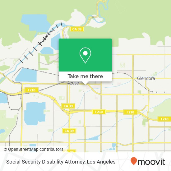 Mapa de Social Security Disability Attorney