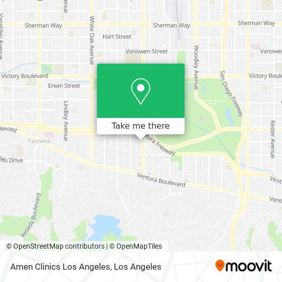 Amen Clinics Los Angeles map