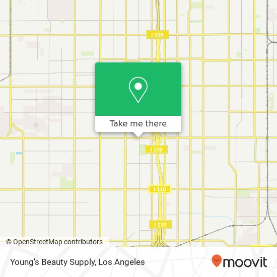 Mapa de Young's Beauty Supply