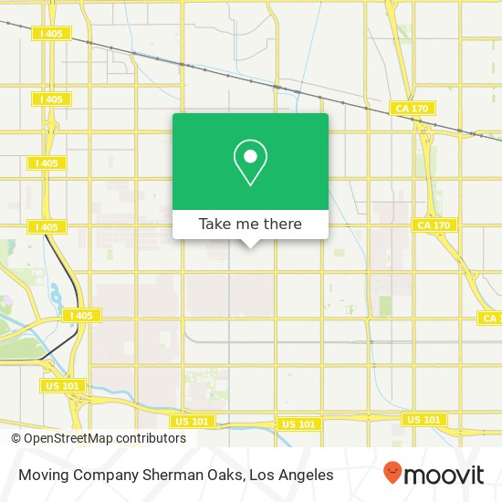 Mapa de Moving Company Sherman Oaks