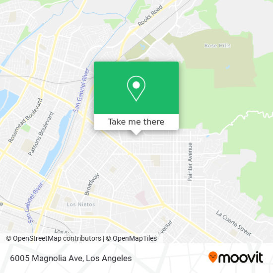 6005 Magnolia Ave map