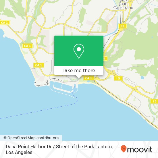 Mapa de Dana Point Harbor Dr / Street of the Park Lantern