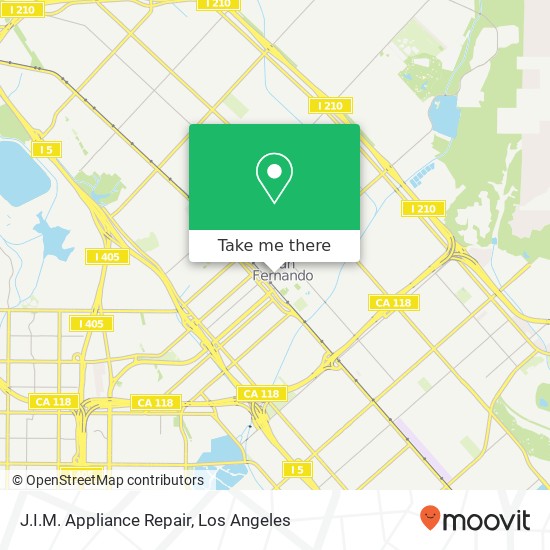 Mapa de J.I.M. Appliance Repair