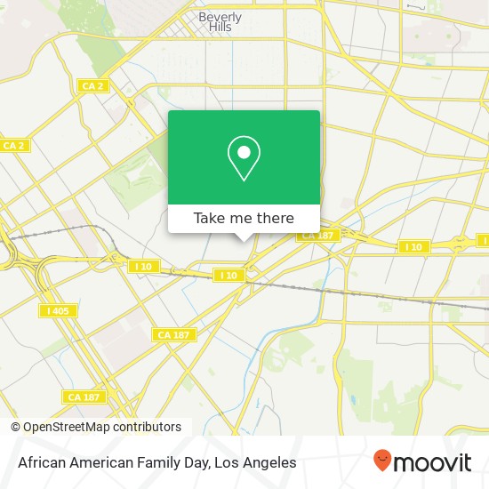 African American Family Day map