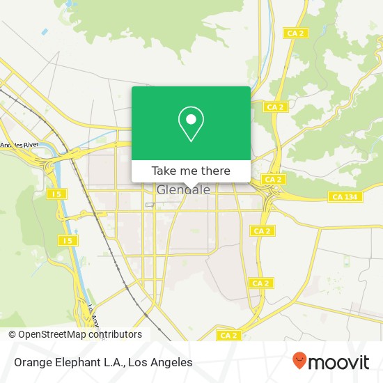 Orange Elephant L.A. map