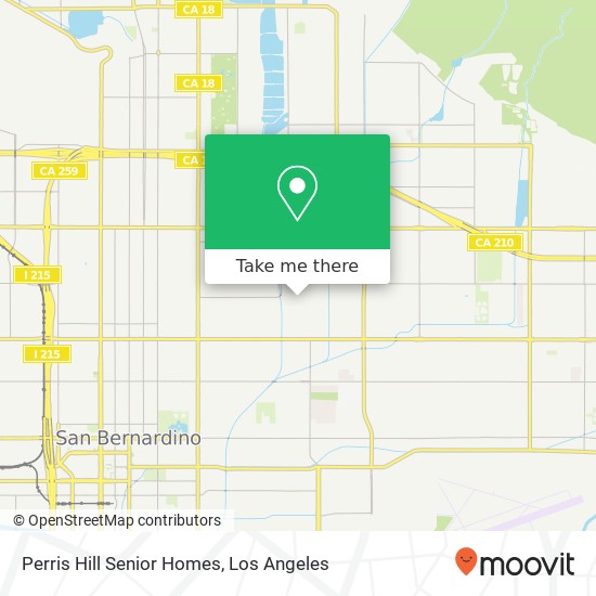 Perris Hill Senior Homes map