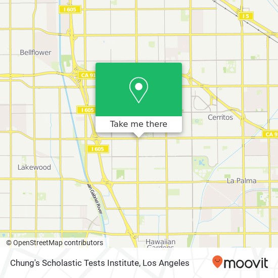 Mapa de Chung's Scholastic Tests Institute