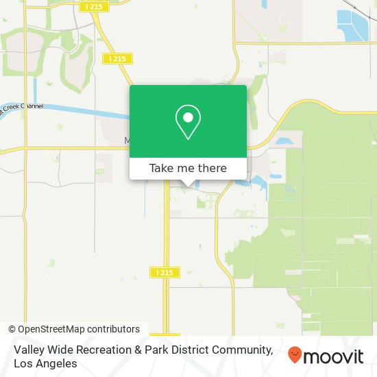 Valley Wide Recreation & Park District Community map