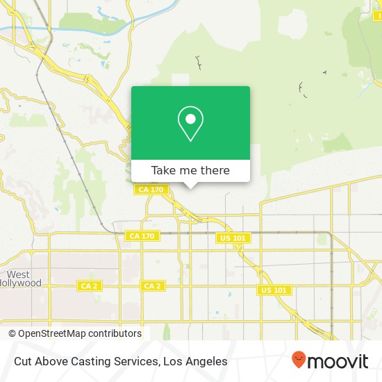 Cut Above Casting Services map