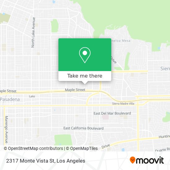 2317 Monte Vista St map