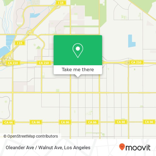 Mapa de Oleander Ave / Walnut Ave