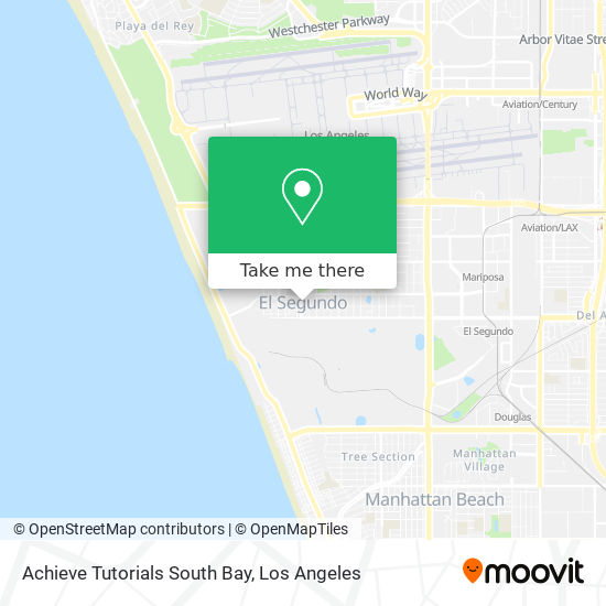 Mapa de Achieve Tutorials South Bay