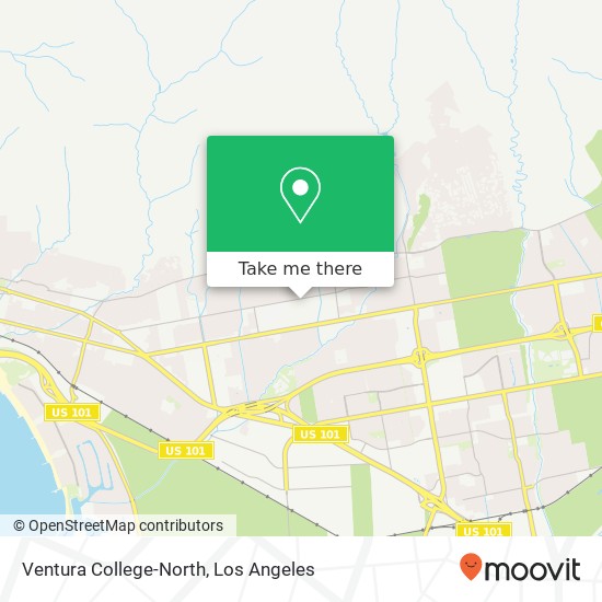 Ventura College-North map