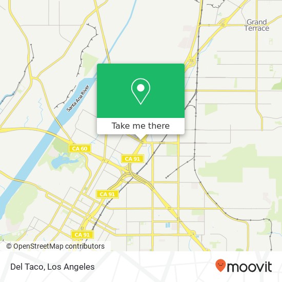 Del Taco map