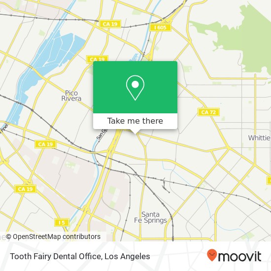 Mapa de Tooth Fairy Dental Office