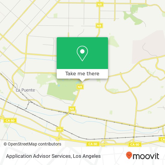Mapa de Application Advisor Services