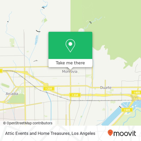 Attic Events and Home Treasures map