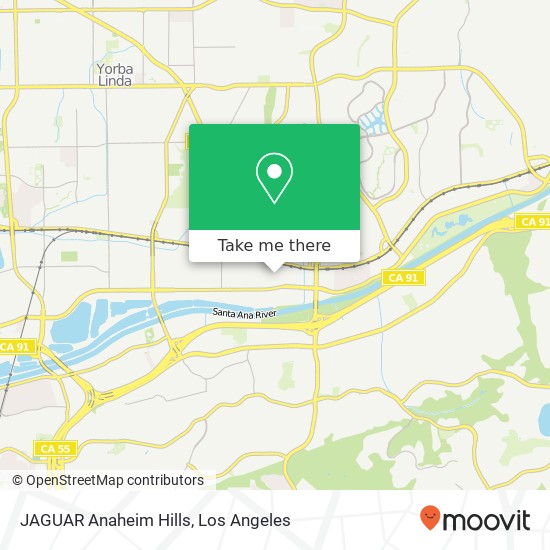 Mapa de JAGUAR Anaheim Hills