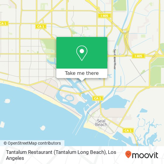 Mapa de Tantalum Restaurant (Tantalum Long Beach)