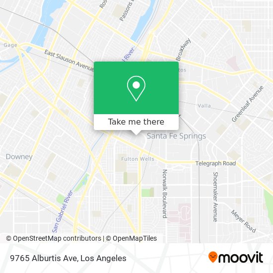 Mapa de 9765 Alburtis Ave