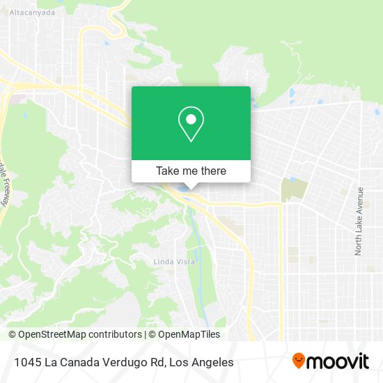 Mapa de 1045 La Canada Verdugo Rd