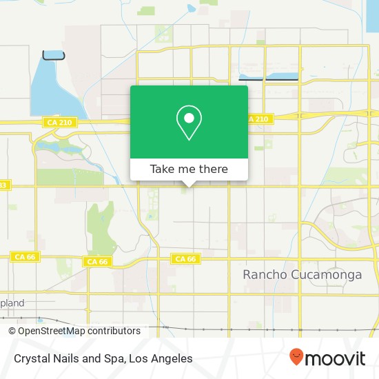 Mapa de Crystal Nails and Spa