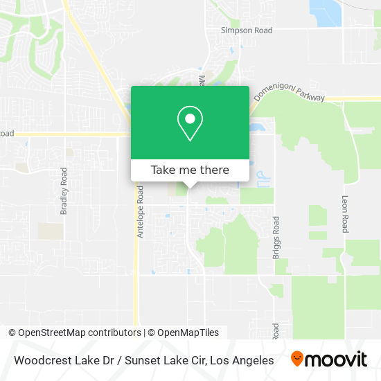 Woodcrest Lake Dr / Sunset Lake Cir map