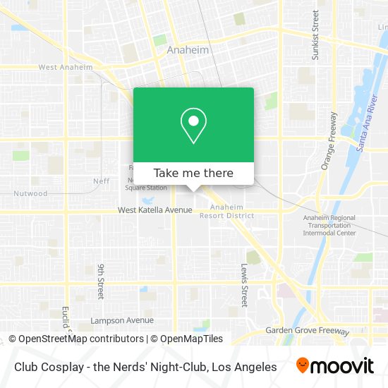 Club Cosplay - the Nerds' Night-Club map