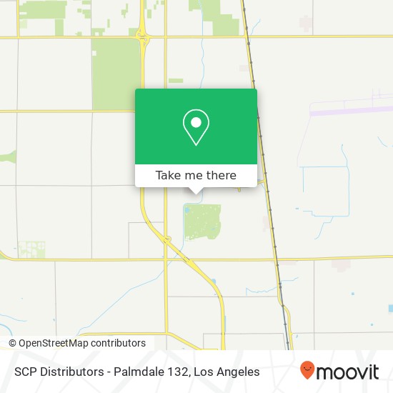 SCP Distributors - Palmdale 132 map