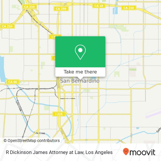 Mapa de R Dickinson James Attorney at Law