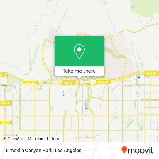 Limekiln Canyon Park map