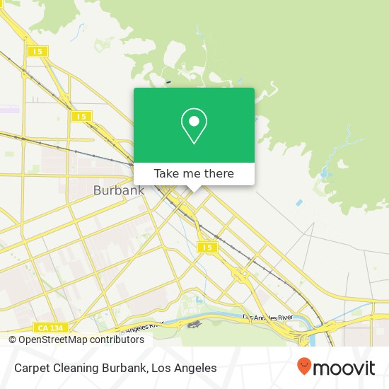 Carpet Cleaning Burbank map