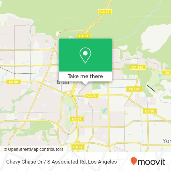 Chevy Chase Dr / S Associated Rd map