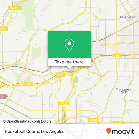 Basketball Courts map