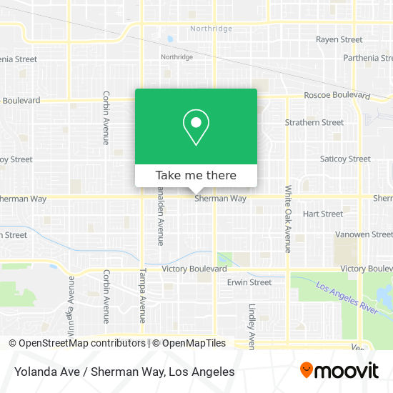 Yolanda Ave / Sherman Way map