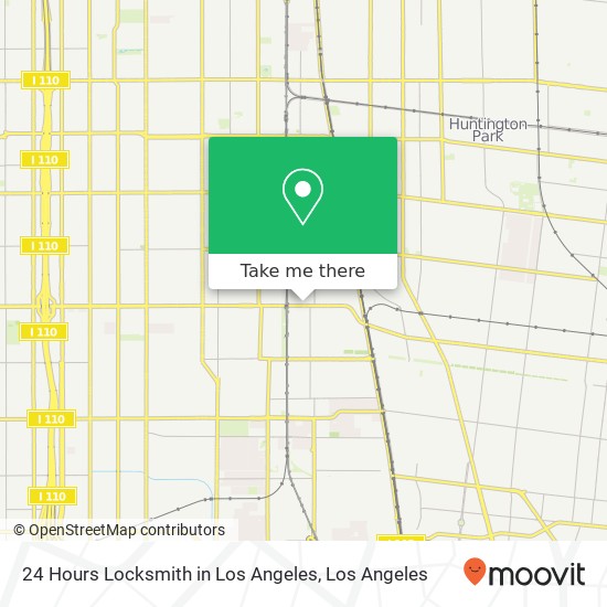 24 Hours Locksmith in Los Angeles map