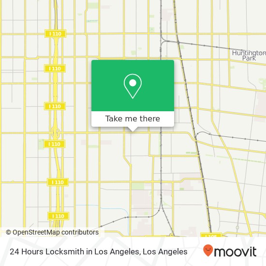 24 Hours Locksmith in Los Angeles map