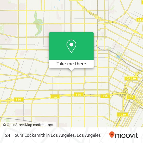 Mapa de 24 Hours Locksmith in Los Angeles