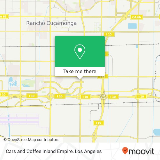 Cars and Coffee Inland Empire map