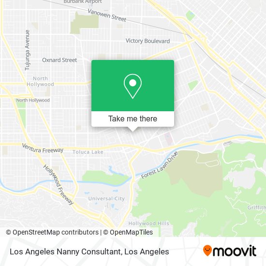 Mapa de Los Angeles Nanny Consultant